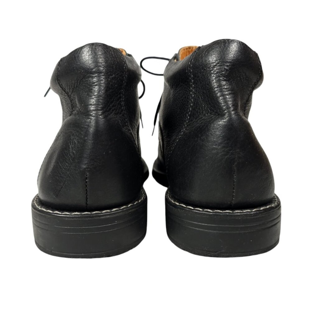 SANDRO Men’s Black Soft Pebbled Leather Ankle Boots Size 9.5 D - Picture 5 of 12